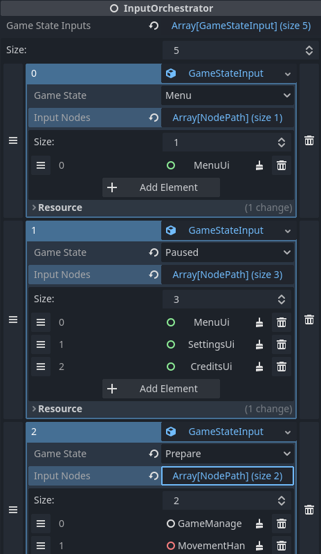 Godot properties panel for InputOrchestrator.
